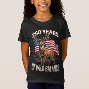 250 Jahre Wild Balance Hirsch Kunst T-Shirt