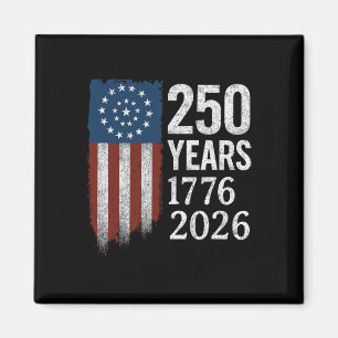 250-Jahres-Jubiläum 1776–2026 Amerikanische Flagge Magnet