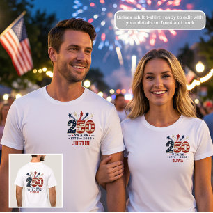 250-Jahres-Jubiläum 1776-2026 Patriotisches T-Shir T-Shirt