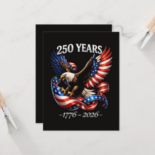 250-Jahres-Jubiläum-Adler-Amerikanische-Flagge Einladung
