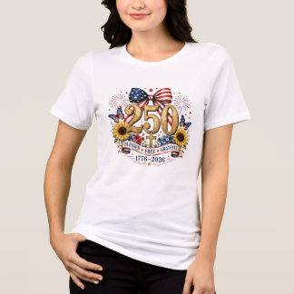 250-Jahres-Jubiläums-Unabhängigkeits-Shirt Tri-Blend Shirt