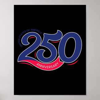250. Jahrestag Amerika Semiquincentennial USA Poster