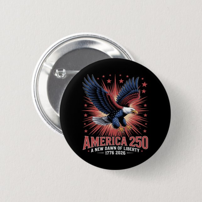 250. Jahrestag Amerikas Button (Vorne & Hinten)