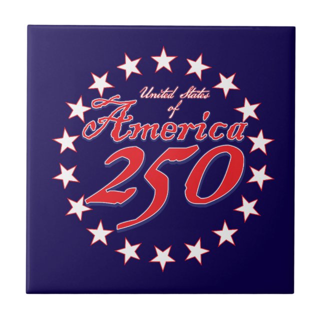 250. Jahrestag Amerikas Fliese (Vorderseite)