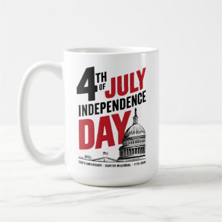 250. Jahrestag des Unabhängigkeitstags am 4. Juli Kaffeetasse
