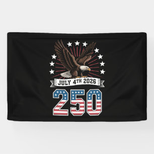 250. Jahrestag Patriotisch 4. Juli 1776 2026 Banner