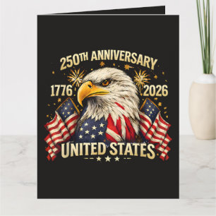 250. Jahrestag USA 1776-2026 Dankeskarte