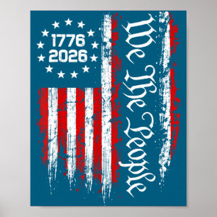 250 Jahrestag USA 250. amerikanische Illustration Poster