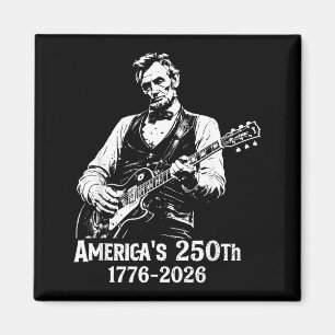 250 Jahrestag USA Abe 16. Präsident Gitarre 250 Magnet