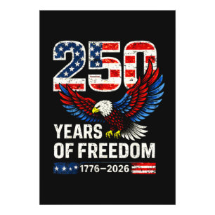 250. Jahrestag USA-Flagge amerikanisch Fotodruck