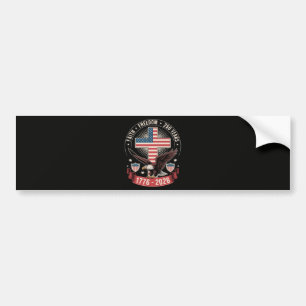 250. Jahrestag USA Glaube Freiheit 4. Juli Autoaufkleber