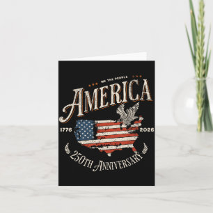250. Jahrestag USA Patriotisch 4. Juli Karte