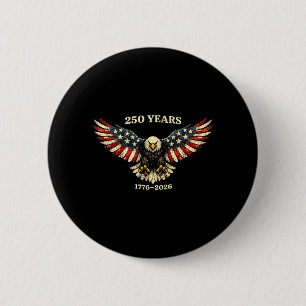 250 Jahrestag USA Patriotischer Adler 250. 4. Button