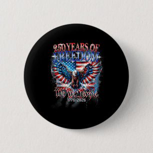 250 Jahrestag USA Patriotischer Adler 250. 4. Button