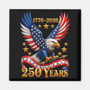 250 Jahrestag USA Patriotischer Adler 250. 4. Magnet