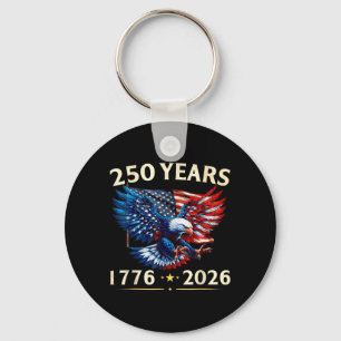 250 Jahrestag USA Patriotischer Adler 250. 4. Schlüsselanhänger