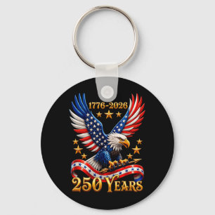 250 Jahrestag USA Patriotischer Adler 250. 4. Schlüsselanhänger