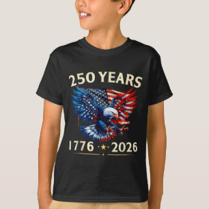 250 Jahrestag USA Patriotischer Adler 250. 4. T-Shirt