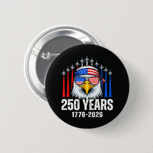 250 Jahrestag USA Patriotischer Adler 250.  Button