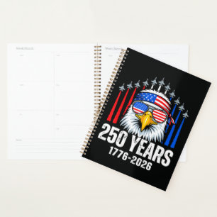 250 Jahrestag USA Patriotischer Adler 250. Planer