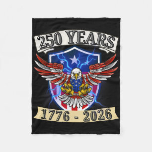 250 Jahrestag USA Patriotischer Adler 250. Unabhän Fleecedecke