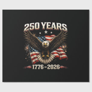 250 Jahrestag USA Patriotischer Adler 250. Unabhän Geschenkpapier