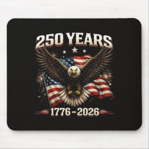 250 Jahrestag USA Patriotischer Adler 250. Unabhän Mousepad