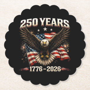 250 Jahrestag USA Patriotischer Adler 250. Unabhän Untersetzer