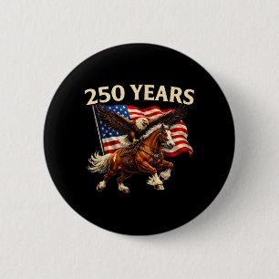 250 Jahrestag USA Western Horse Eagle 250. 4. Button