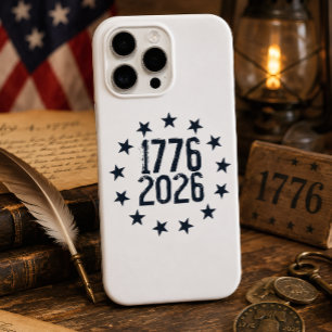 250. Jubiläum 1776–2026 Patriotischer Sternenkreis iPhone 16 Pro Max Hülle
