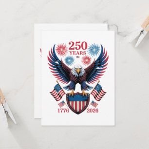250. Jubiläum 250 Jahre USA 1776 Einladung