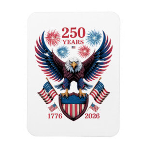 250. Jubiläum 250 Jahre USA 1776 Magnet