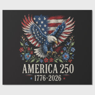 250. Jubiläum-Adler Amerikanisch Geschenkpapier