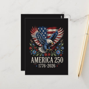 250. Jubiläum-Adler Amerikanisch Postkarte