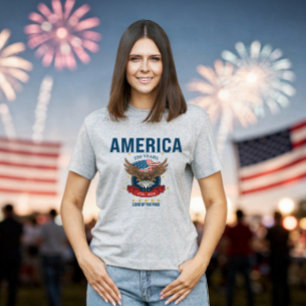 250. Jubiläum Adler Rot Weiß Blau Amerika T-Shirt