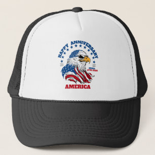 250. Jubiläum Amerika 4. Juli Truckerkappe