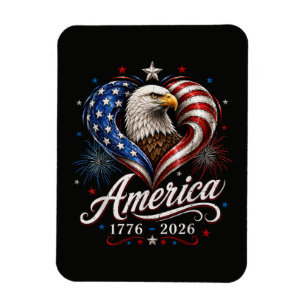250. Jubiläum Amerika-Flagge Adler 250 Jahre Magnet