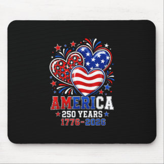 250. Jubiläum Amerika Flagge Herz 250 Jahr Frau Mousepad