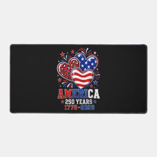 250. Jubiläum Amerika Flagge Herz 250 Jahr Frau Schreibtischunterlage