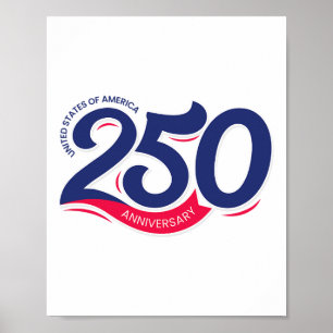 250. Jubiläum Amerika Semiquincentennial USA Poster