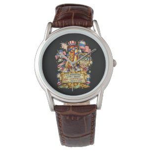 250. Jubiläum der Unabhängigkeit der USA-Feier Armbanduhr