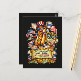 250. Jubiläum der Unabhängigkeit der USA-Feier Postkarte