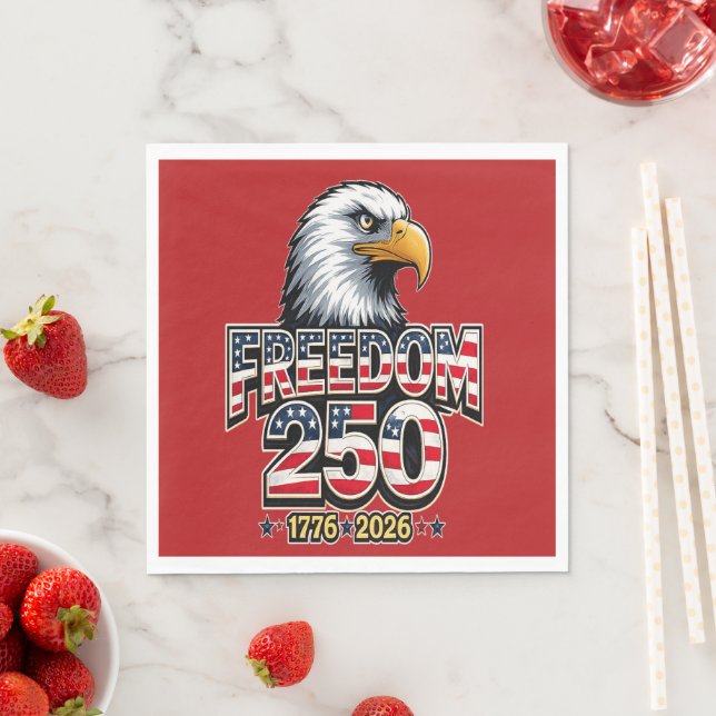 250. Jubiläum der USA Serviette (Beispiel)
