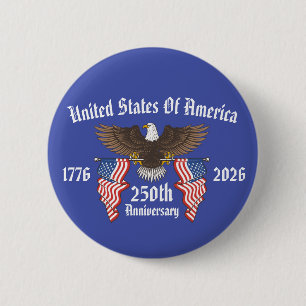 250. Jubiläum der USA zum 4. Juli Unabhängigkeitst Button