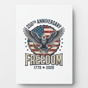 250. Jubiläum Freedom Eagle Patriotisches Vintage  Fotoplatte