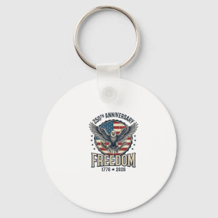 250. Jubiläum Freedom Eagle Patriotisches Vintage  Schlüsselanhänger