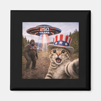 250. Jubiläum Katzen-Selfie Bigfoot USA Magnet