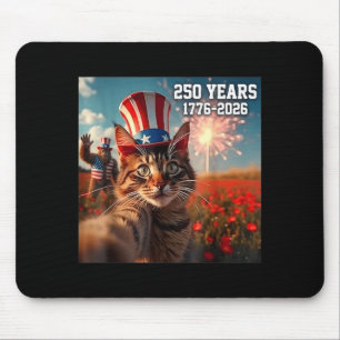 250. Jubiläum Katzen-Selfie Bigfoot USA Mousepad