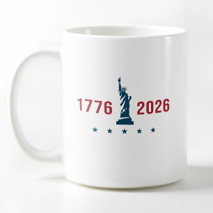250. Jubiläum Liberty 1776 2026 Patriotisch Kaffeetasse