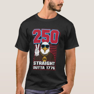 250. Jubiläum Patrioten 4. Juli T-Shirt USA 1